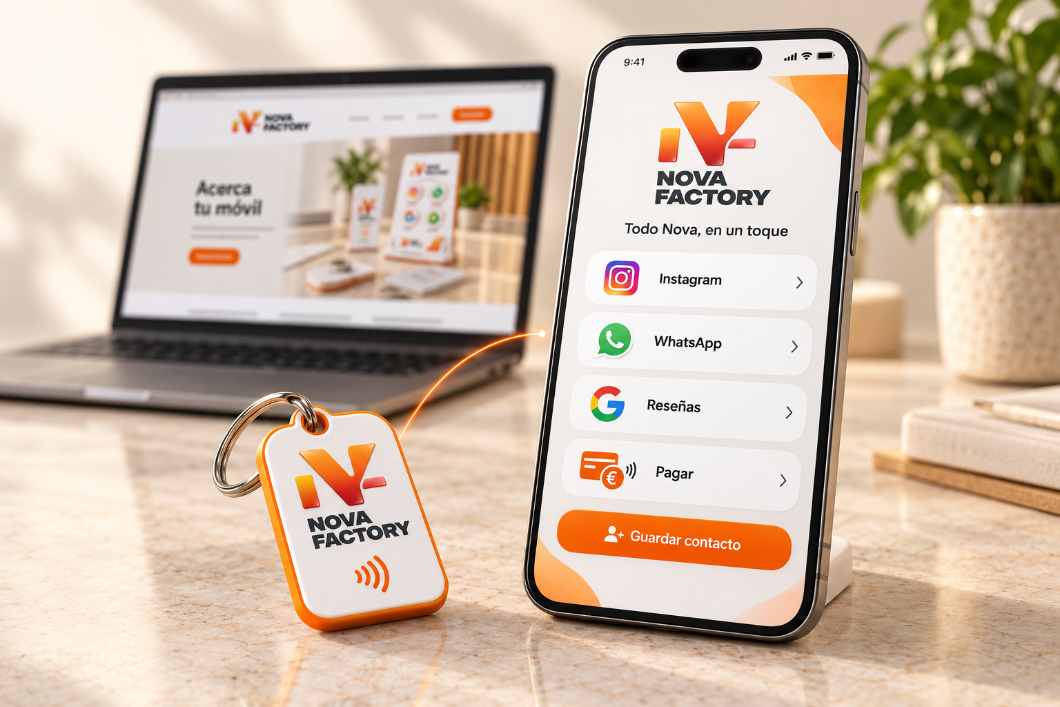 Página web + hosting para tu chip NFC
